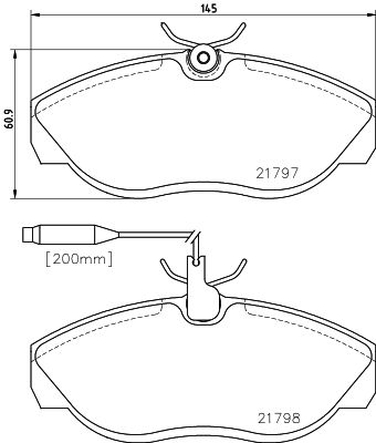 Колодки тормозные дисковые передние Mintex MDB1703
