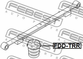 Отбойник амортизатора заднего FEBEST FDDTRR