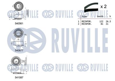 Комплект ГРМ RUVILLE 550143