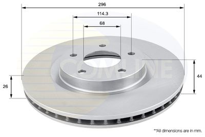 Диск тормозной передний ALLIED NIPPON ADC0274V