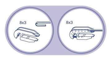 Щетка стеклоочистителя каркасная комплект FINWHALE FB16