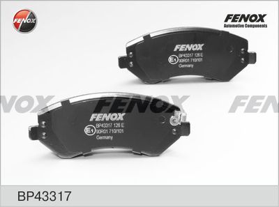 Колодки тормозные дисковые передние FENOX BP43317