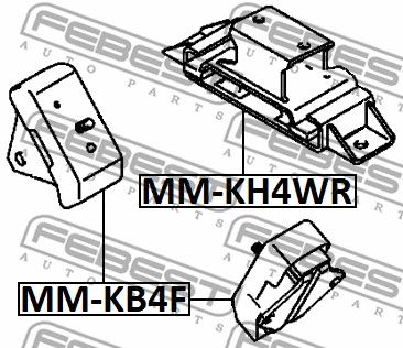 Опора КПП FEBEST MMKH4WR