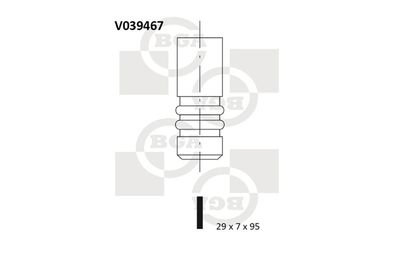 Клапан выпускной BGA V039467