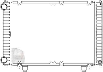 Радиатор охлаждения двигателя LUZAR LRC0303