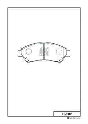 Колодки тормозные дисковые передние MK KASHIYAMA D2282