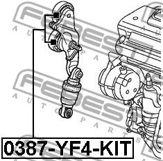 Ролик натяжной комплект FEBEST 0387YF4KIT