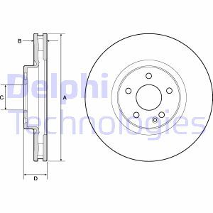 Диск тормозной DELPHI BG9174C