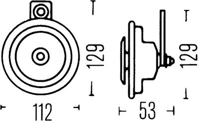 Сигнал звуковой HELLA 3BA002768551