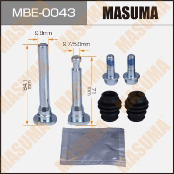 Ремкомплект направляющих суппорта тормозного переднего Masuma MBE0043