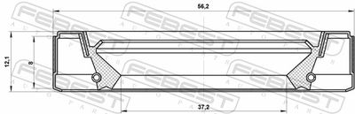 Уплотнительное кольцо дифференциала Mercedes 0139971946