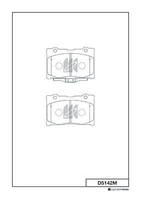 Колодки тормозные дисковые MK KASHIYAMA D5142M