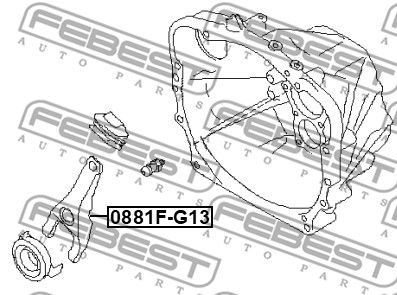 Вилка сцепления FEBEST 0881FG13