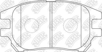Колодки тормозные дисковые NIBK PN1481
