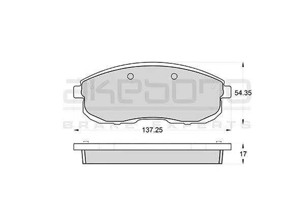 Колодки тормозные дисковые передние AKEBONO AN279WK