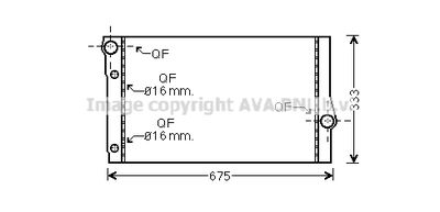 Радиатор системы охлаждения AVA BW2410