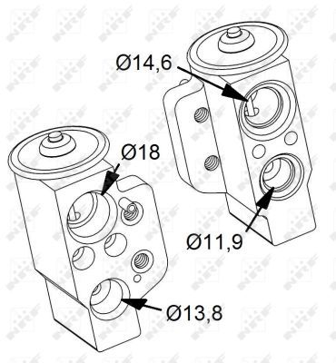 Клапан кондиционера расширительный NRF 38417