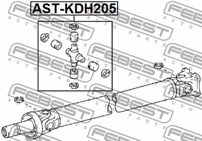 Крестовина карданного вала FEBEST ASTKDH205