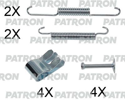 Ремкомплект колодок тормозных PATRON PSRK0217