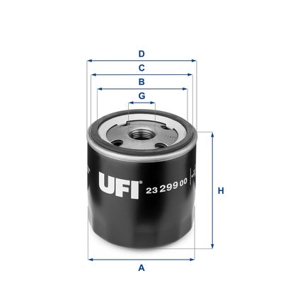 Фильтр масляный UFI 2329900