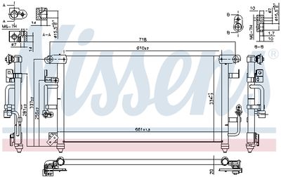 Радиатор кондиционера NISSENS 94184