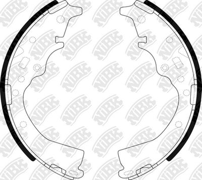 Колодки тормозные барабанные NIBK FN2363
