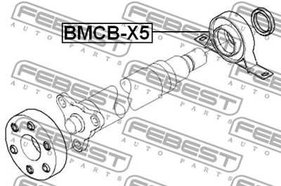 Подшипник подвесной вала карданного FEBEST BMCBX5