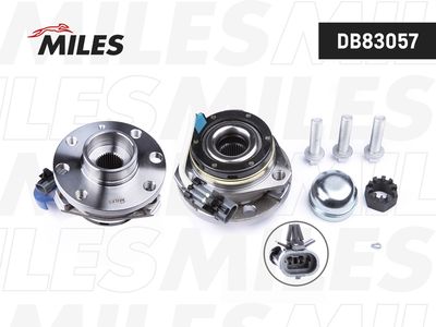 Ступица передняя с подшипником Miles DB83057