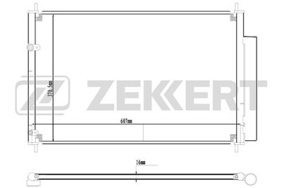 Радиатор кондиционера Zekkert MK3036