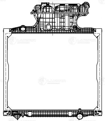 Радиатор охлаждения двигателя LUZAR LRC1283