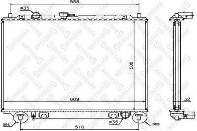 Радиатор STELLOX 1025367SX