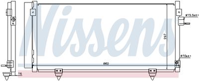 Радиатор кондиционера NISSENS 940257