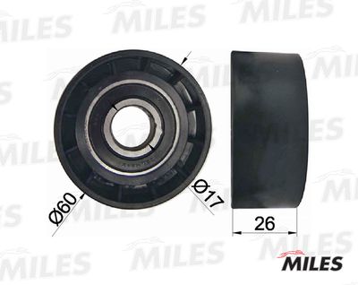Ролик ремня приводного направляющий Miles AG03013