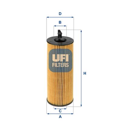 Фильтр масляный UFI 2508400