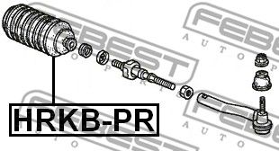 Пыльник рулевой рейки левый FEBEST HRKBPR