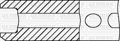 Кольца поршневые YENMAK 9109912000
