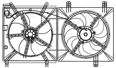 Вентилятор охлаждения с кожухом LUZAR LFK3011