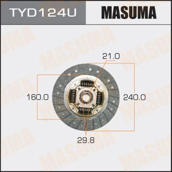 Диск сцепления Masuma TYD124U