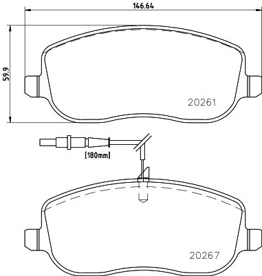 Колодки тормозные дисковые передние Mintex MDB2531