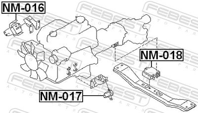 Опора двигателя FIESTROCO 14J1675