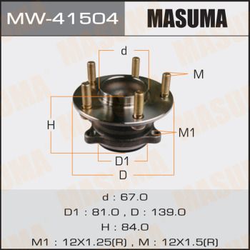 Ступичный узел Masuma MW41504