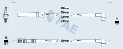 Провода зажигания FAE 85970
