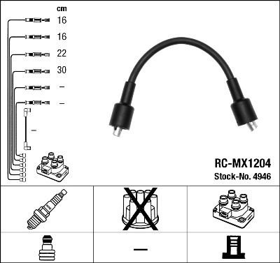 Комплект проводов NGK 4946