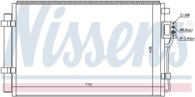 Радиатор кондиционера NISSENS 940449