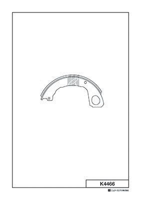 Колодки тормозные барабанные парковочные MK KASHIYAMA K4466