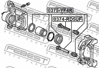 Ремкомплект суппорта заднего FEBEST 0375YF4R