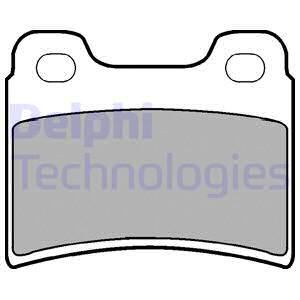Колодки тормозные дисковые комплект DELPHI LP904