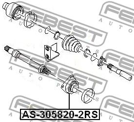 Подшипник привода FEBEST AS3058202RS