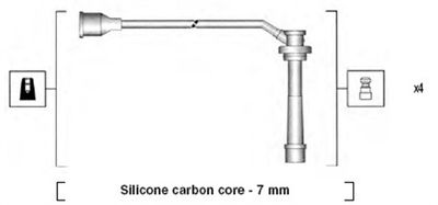 Комплект проводов высоковольтных MAGNETI MARELLI MSK846