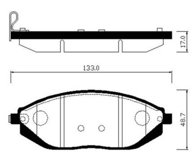 Колодки тормозные дисковые HSB HP2023